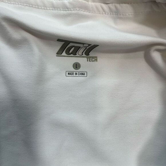 Tail Women's Flat Front Colorblock Golf Mini A-Line Skort Skirt White Navy Large - Picture 7 of 7